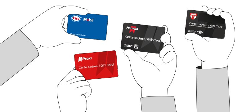 Nos cartes-cadeaux