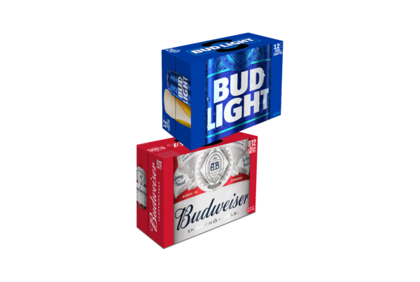 Bud Light ou Budweiser 12 x 355 ml